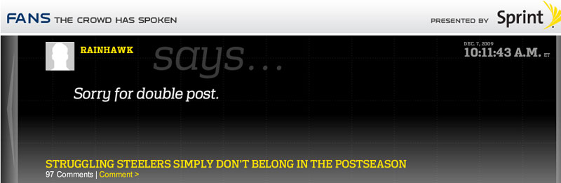 Illustration for article titled NFL.com Gives The Fans A (Stupid, Racist) Voice